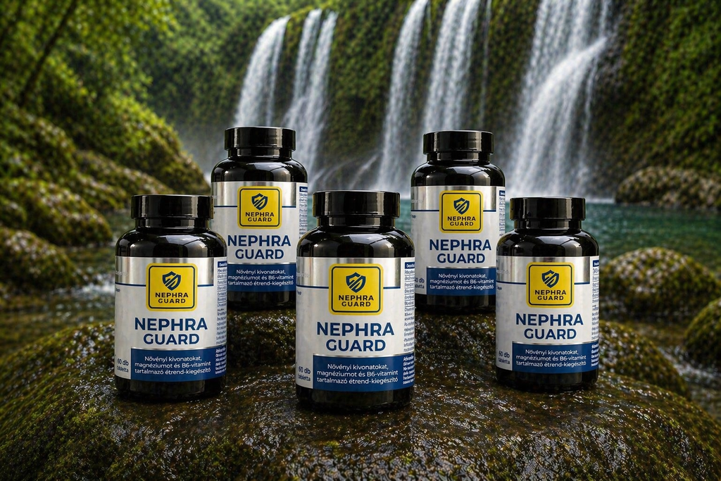 Nephra Guard - Növényi kivonatokat, magnéziumot és B6-vitamint tartalmazó étrend kiegészítő tabletta 60db